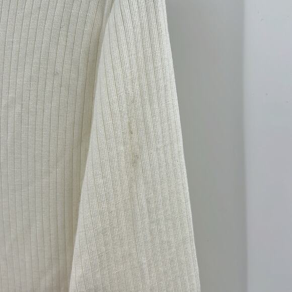 Madewell Women's Modal Ribbed Longsleeve Crewneck - Ivory - XL - NWT - Picture 4 of 5